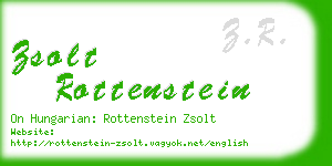 zsolt rottenstein business card